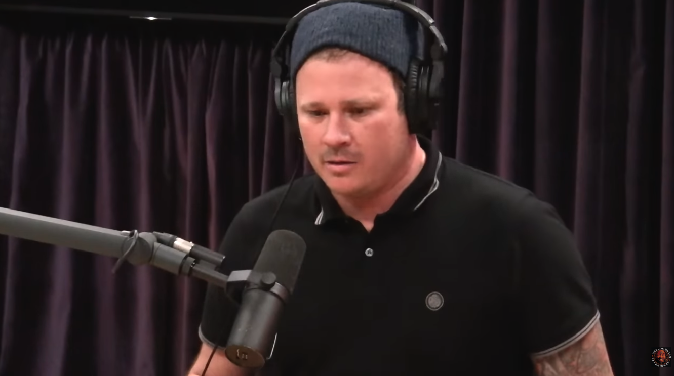 Tom DeLonge speaking during The Joe Rogan Experience episode 1029